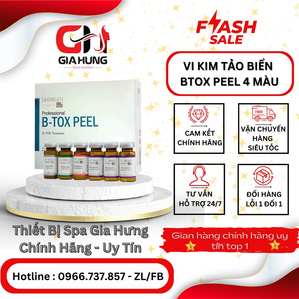 Vi kim tảo biển B-tox peel Hàn Quốc 4 mau