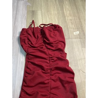 2hand đầm body đỏ eo 68cm mã 174