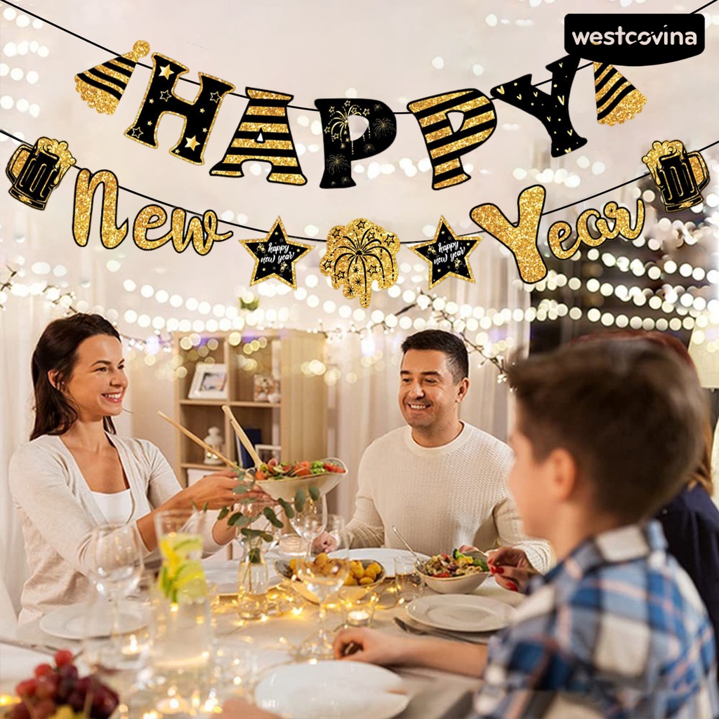 [Hot]☃1 Bộ Dây Cờ Chữ Màu Vàng Đen Đa Năng Chống Phai Màu