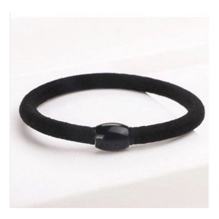 10 Dây thun cột tóc màu đen nút tròn