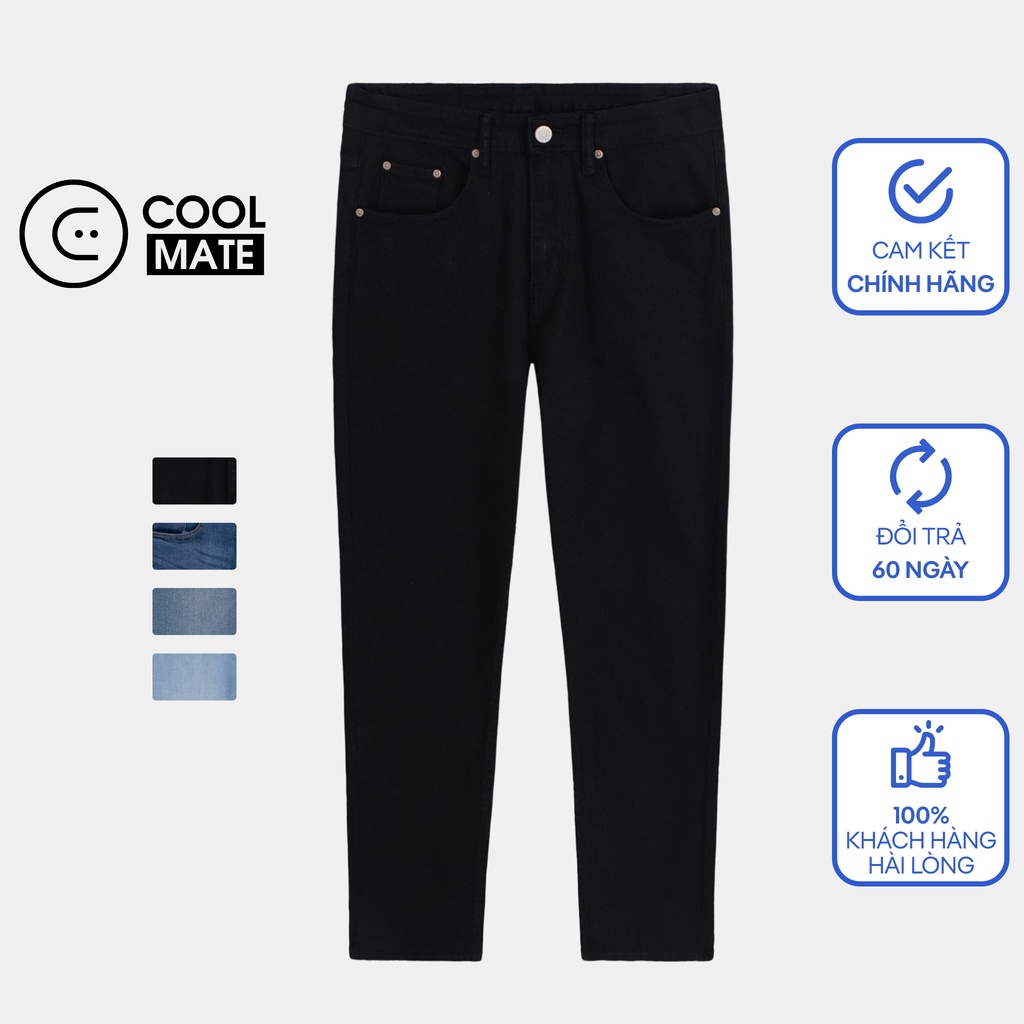 Quần Jeans Basic Slimfit co giãn bền màu – thương hiệu Coolmate