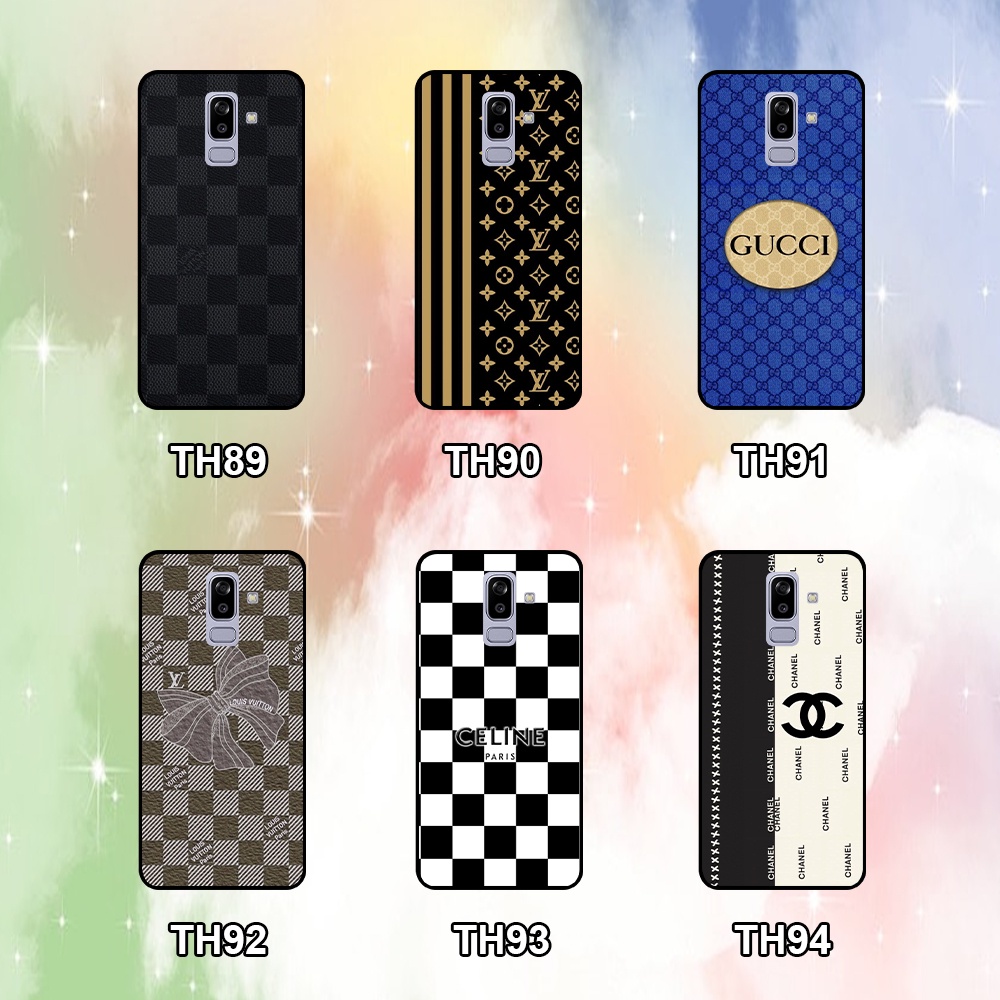 Ốp lưng Samsung J8 in hình thương hiệu thời trang cá tính LV,GC...