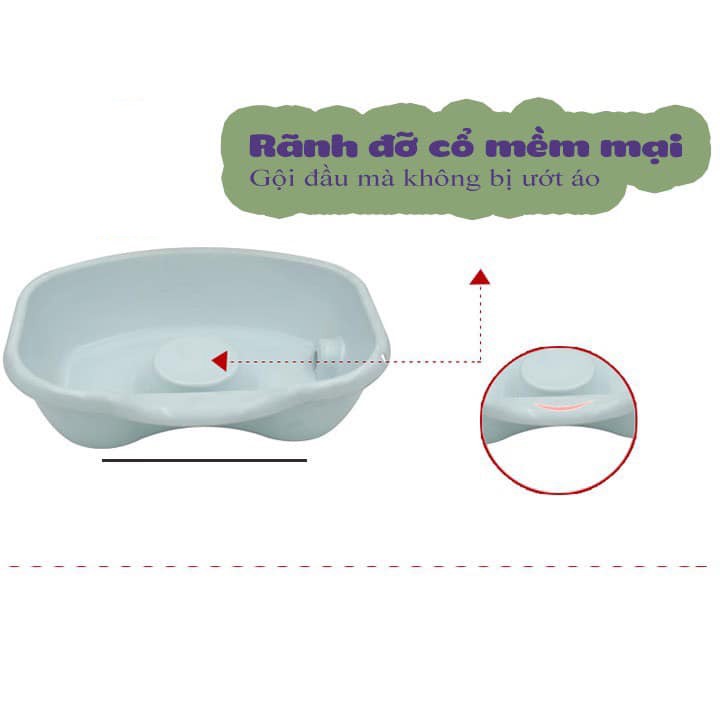 Chậu gội đầu tại giường cho người già, bà bầu, em bé - Thau chậu gội đầu tại nhà