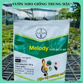 Thuốc phòng trị bệnh Melody Dou 66.75WP trừ bệnh sương mai cây trồng gói 100gr