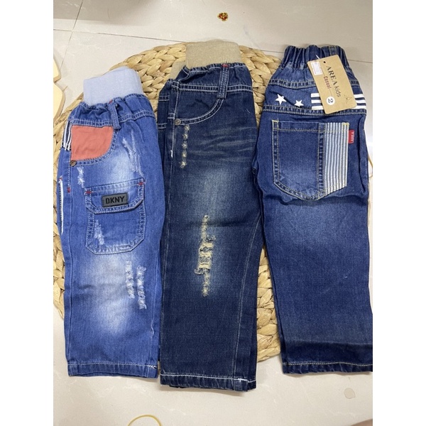 Quần jean/bò cho bé trai size 10-45kg hàng treo shop lỗi nhẹ