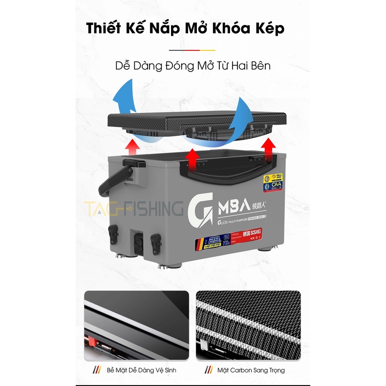 Thùng Câu GUIDE 2900E Carbon 2022