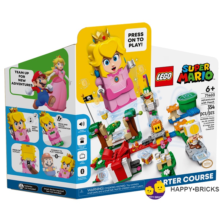 LEGO SUPER MARIO - 71403 - NHỮNG CUỘC PHIÊU LƯU VỚI CÔNG CHÚA PEACH