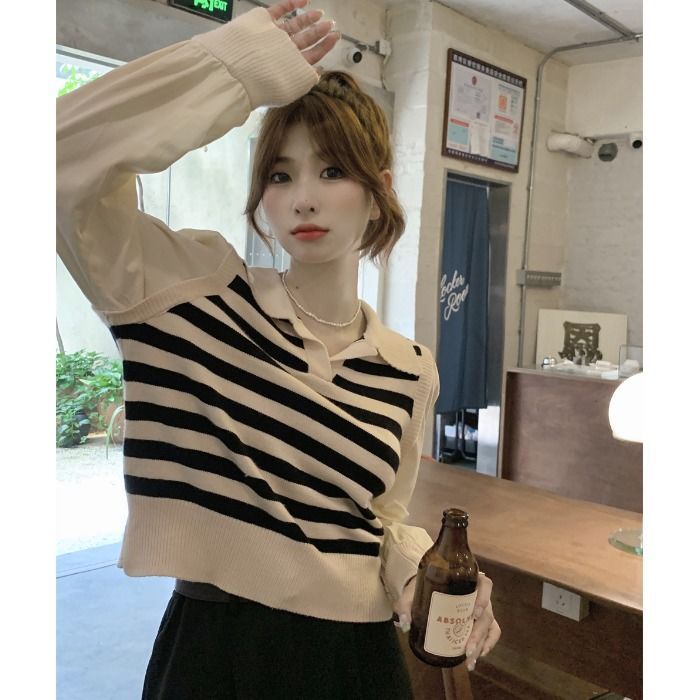 Áo Thun Nữ Dài Tay Kiểu Hàn Quốc Thích Hợp Cho Mùa Thu