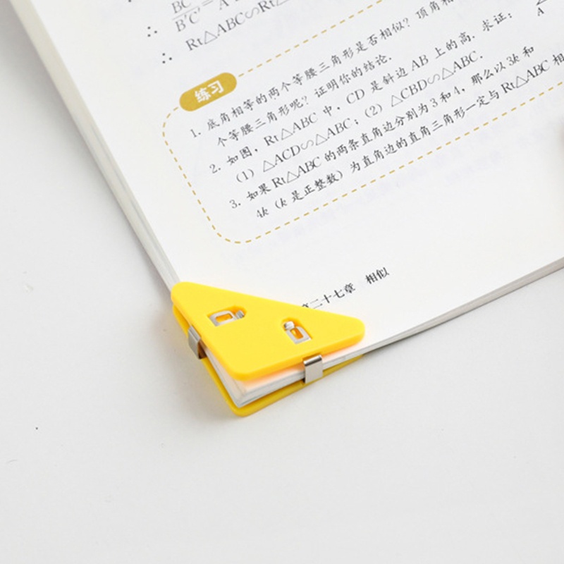 Bộ 5 Giá Đỡ Kẹp Sách / Tài Liệu Hình Tam Giác Bằng Nhựa Mini Đa Năng
