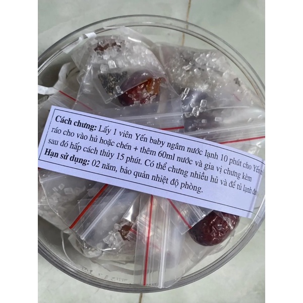 Yến Viên BABY Cho Bé - 100% Yến Nguyên Chất '' Tặng 2 Hủ Thủy Tinh ''