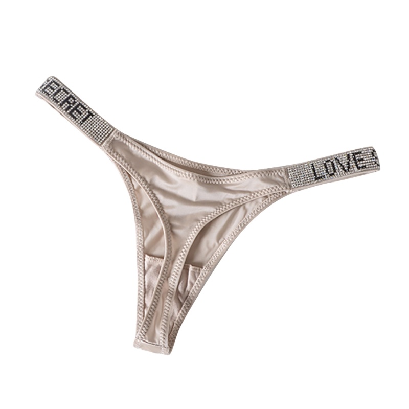 Quần Lót Chữ T Lưng Thấp Đính Đá Quyến Rũ Cho Nữ