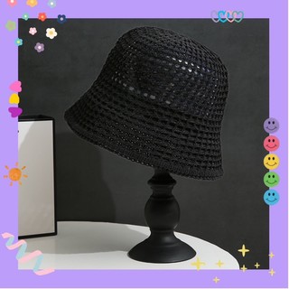Nón bucket đen dạng lưới thoáng mát cực cool ngầu 👁️