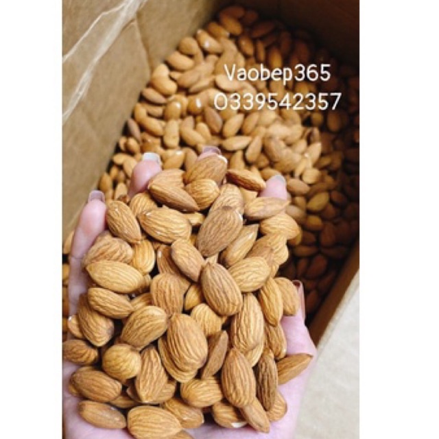 Hạnh nhân Australia đã tách vỏ, loại hạt nhỏ vừa 100g - 500g Vào bếp 365