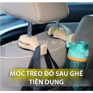 Móc treo đồ tiện ích sau ghế oto, bộ 02 móc treo tiện ích nhựa cao cấp