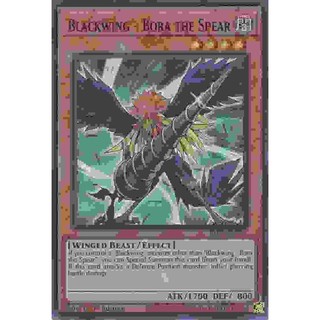 Thẻ bài yugioh blackwing - bora the spear - blcr-en057 - ultra rare 1st edition