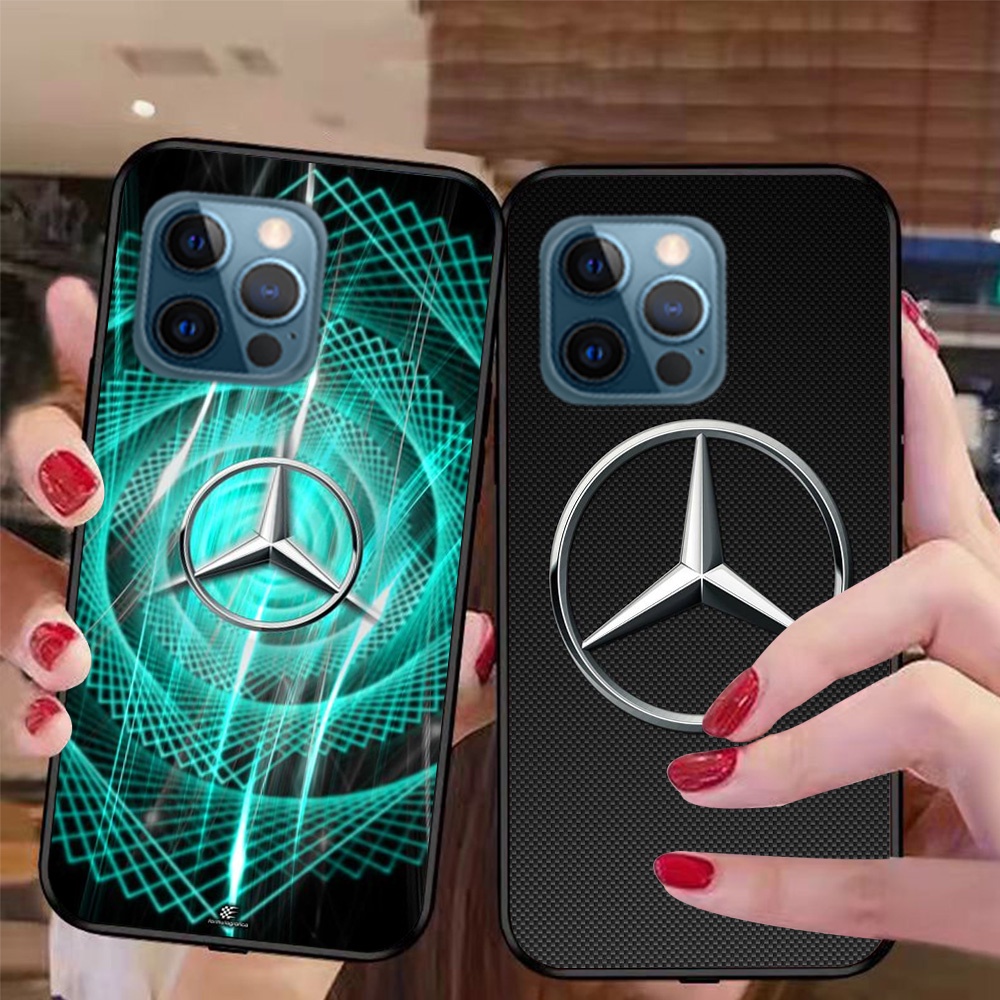 Ốp lưng Iphone 12 Pro / ip 12 Pro max in lo go mec cedes , benz ốp nam