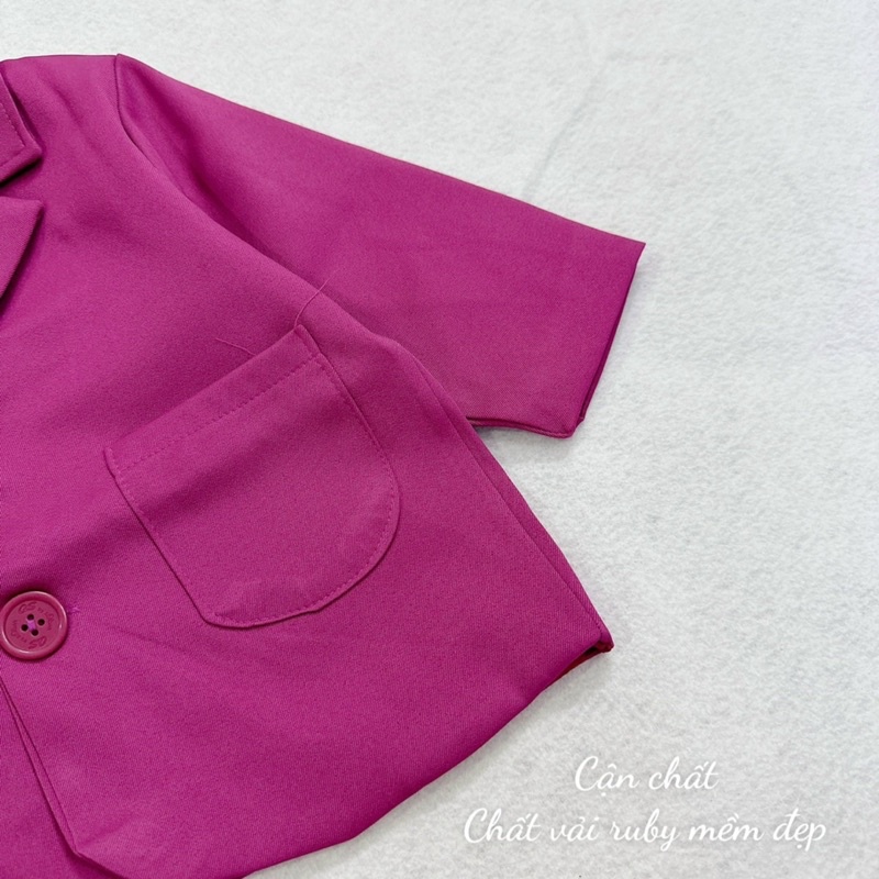 Áo vest hồng tím dành cho bé