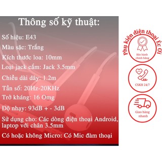 Tai Nghe Có Dây Earldom E43