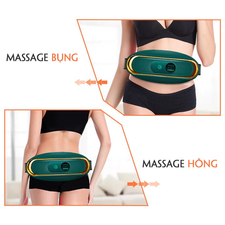 Đai massage giảm mỡ bụng, máy mát xa rung nóng giảm mỡ toàn thân nhanh chóng và hiệu quả, bảo hành 1 đổi 1