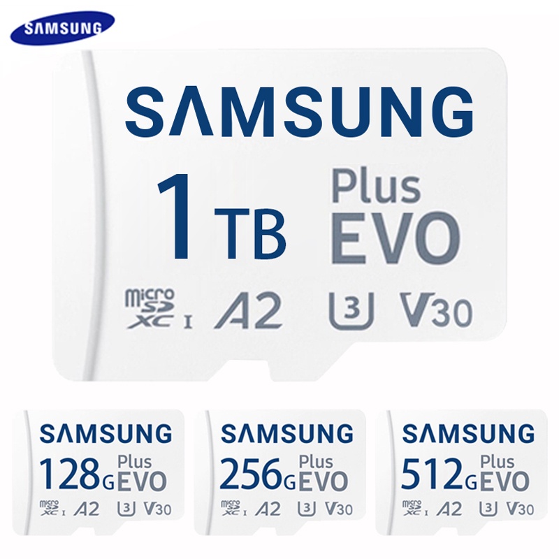 Thẻ Nhớ SAMSUNG EVO Plus 1TB / SDHC 128GB / 256GB / 512GB SDXC SD / TF A2 V30 UHS-1 Cho Drone / Điện Thoại