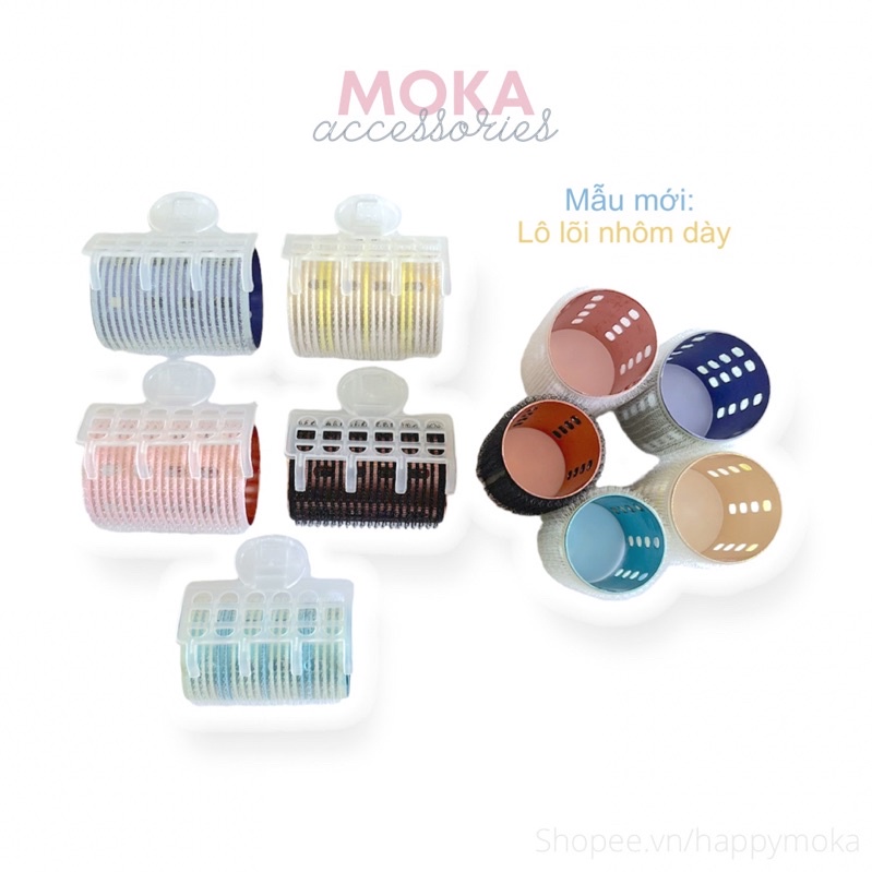 Lô cuốn tóc có kẹp Moka