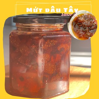 Mứt dâu tây đà lạt 800g - mứt vẫn còn trái dâu - shop dâu tây