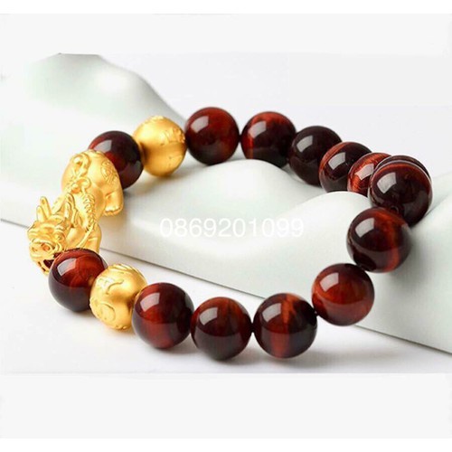 VÒNG TAY PHONG THUỶ TỲ HƯU VÀNG 18K BỀN MÀU