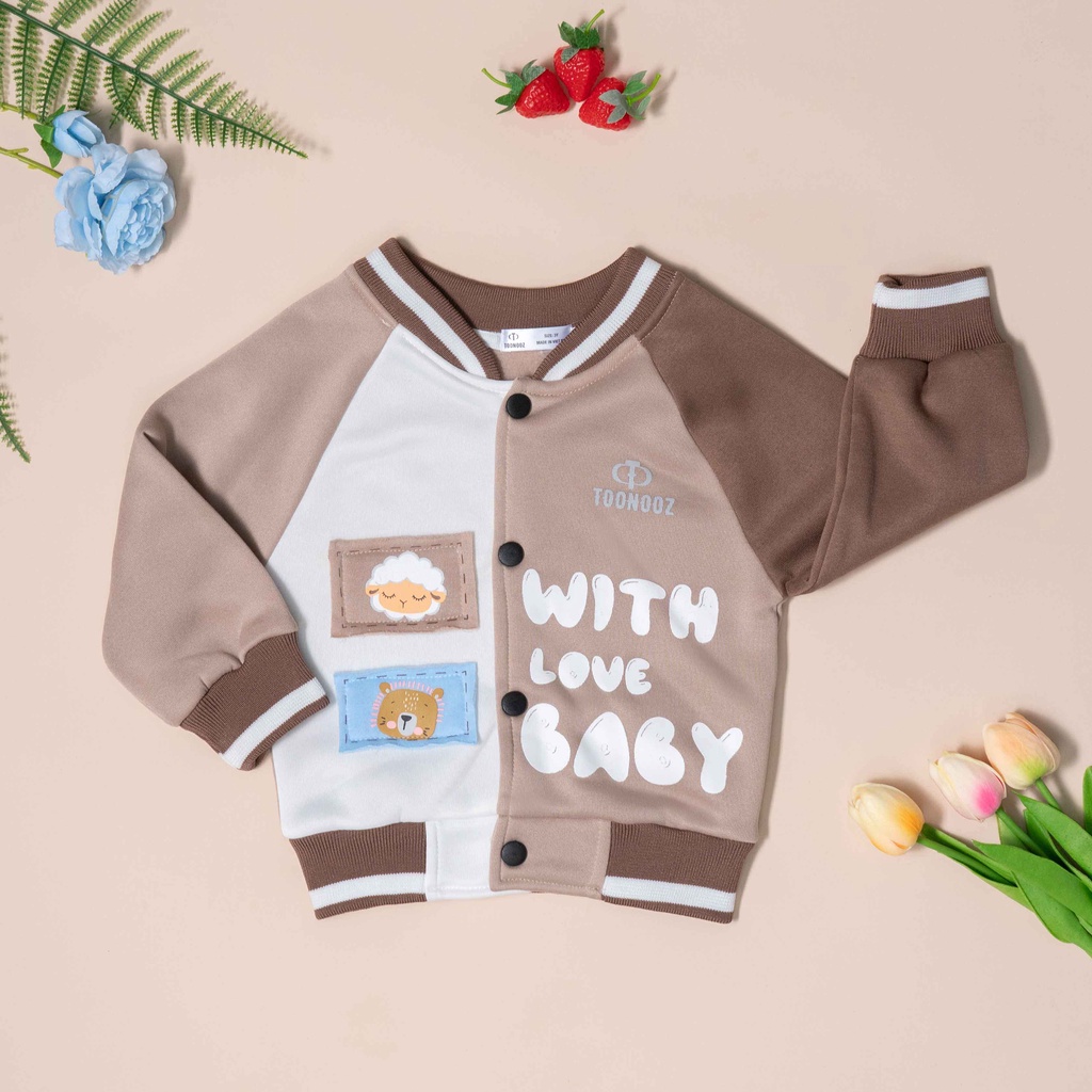 Áo khoác bomber bé trai, bé gái Toonooz AK13 Áo khoác mùa đông cho bé 13-30KG