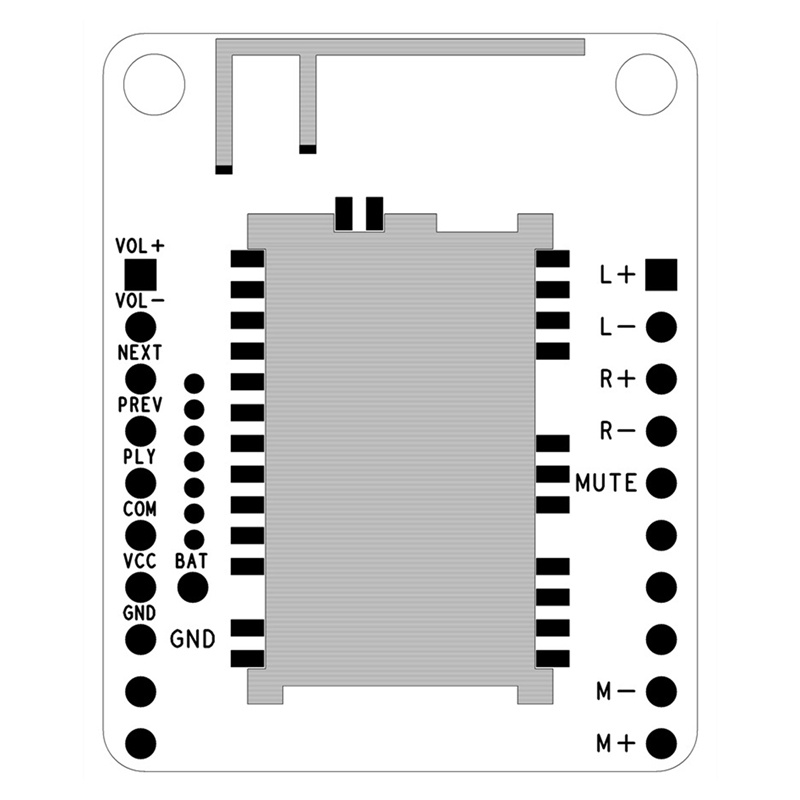 Bảng Mạch Khuếch Đại Âm Thanh QCC3034 Bluetooth 5.0 TWS 2X3 / 5W Hỗ Trợ APTX APTX APTX Ll APTXHD