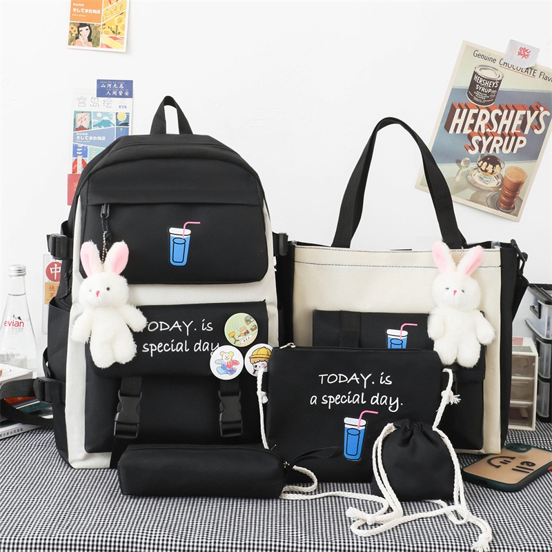 Combo Balo 4 Món Đi Học, Balo Thời Trang - SET CHIẾC LY TODAY