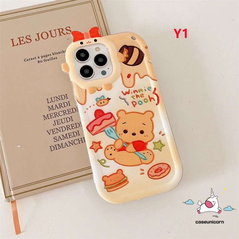 Ốp Điện Thoại Họa Tiết Hoạt Hình Winnie the Pooh 3D Cho iPhone 11 14 13 12 Pro MAX 7 8 6 6S 14 Plus XR X XS MAX SE 7plus