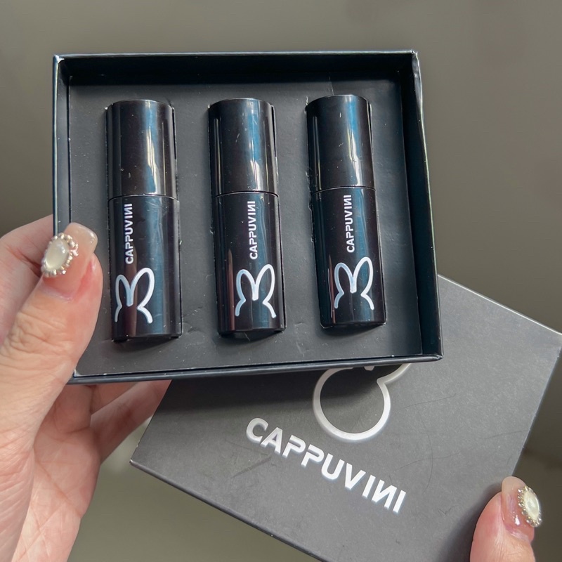 Set 3 son kem Thỏ đen phù hợp đi học, chất mịn mướt