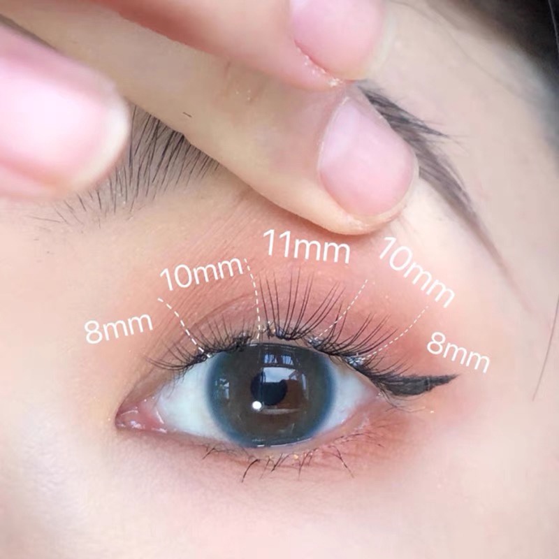 Lông Mi Giả 20D / 30D / 40D Dày 0.07 Cong 8-16mm Dùng Trang Điểm