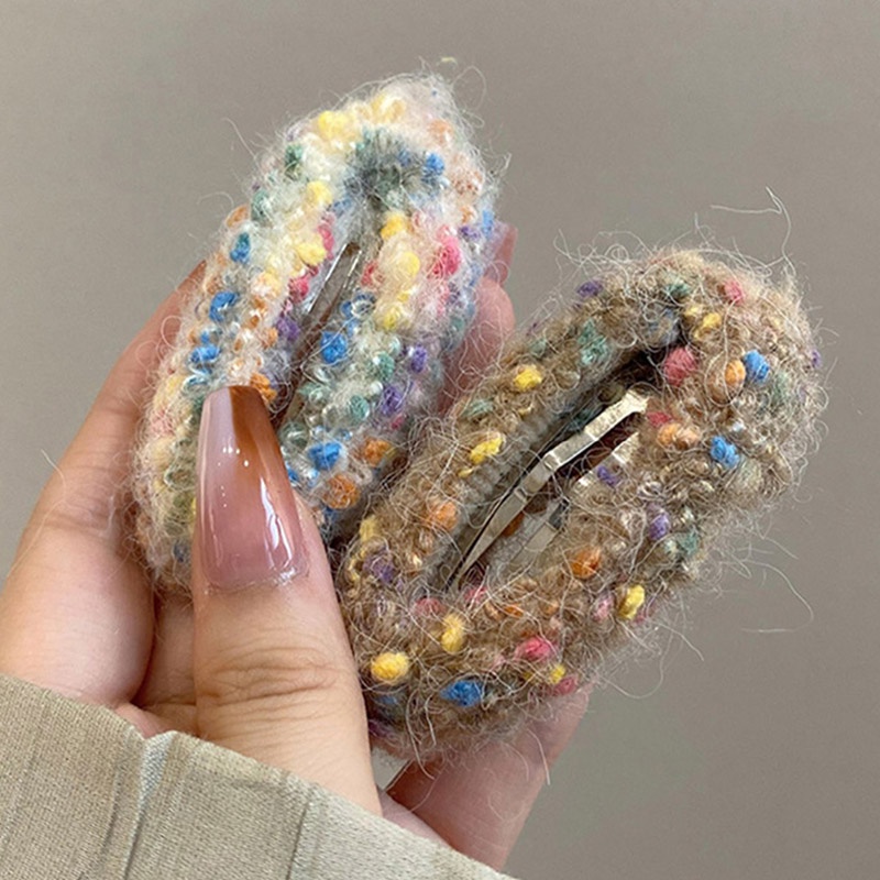 Kẹp Tóc Hình Đám Mây / Cầu Vồng Nhiều Màu Dễ Thương Thời Trang Thu Đông