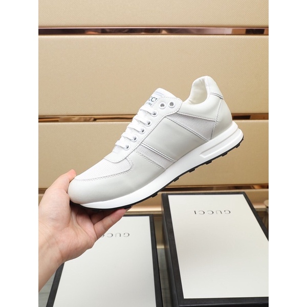 Giày thể thao/sneaker nam Gucci GC 2022 màu trắng phối đồ trẻ trung đế nhẹ êm chân