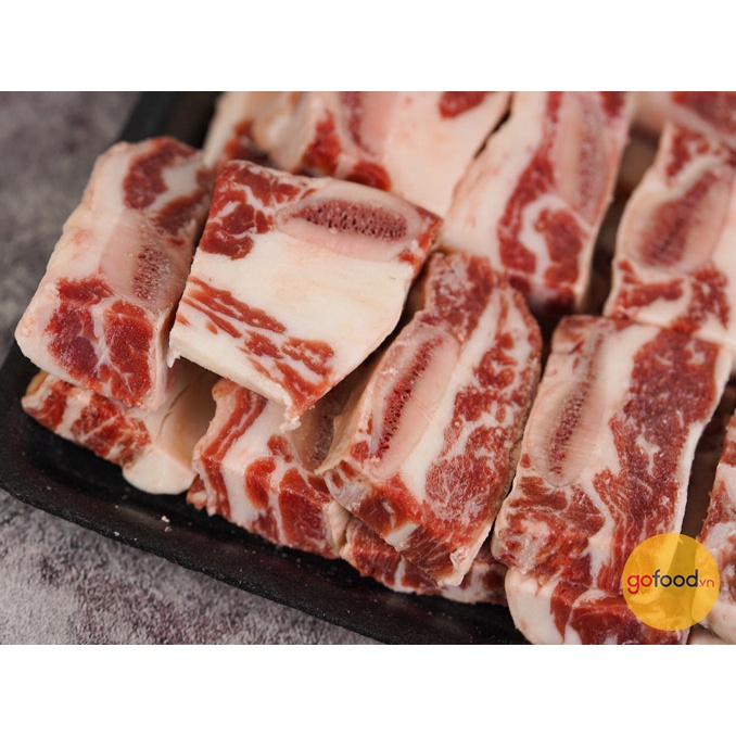 1Kg Xương Sườn Bò cắt khúc sẵn/ 500g_ Ship hỏa tốc