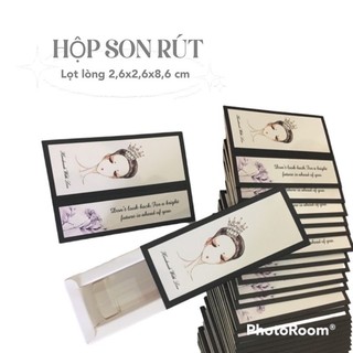 hộp rỗng đựng son môi handmade