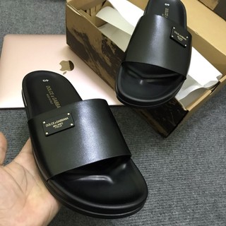 D&g dép nam quai ngang d&g da bò chất lượng cao 1:1 mã t21