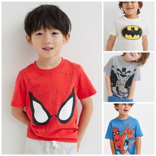 P147 Áo thun bé trai xuất dư hình in Marvel siêu đẹp