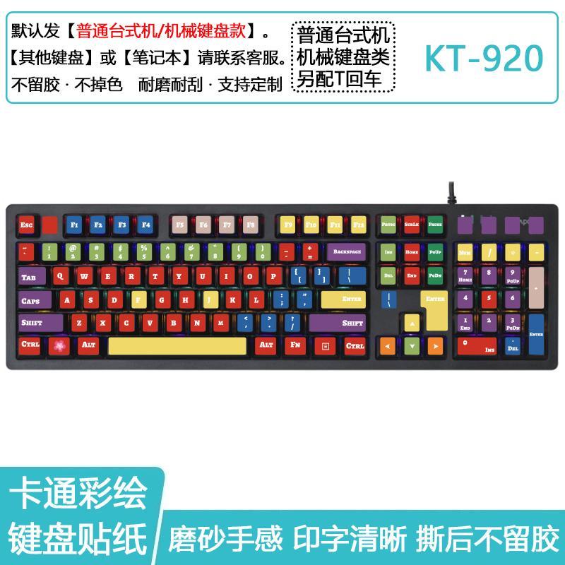 Miếng Dán Nút Bàn Phím Máy Tính In Chữ Tiếng Anh Màu Sắc