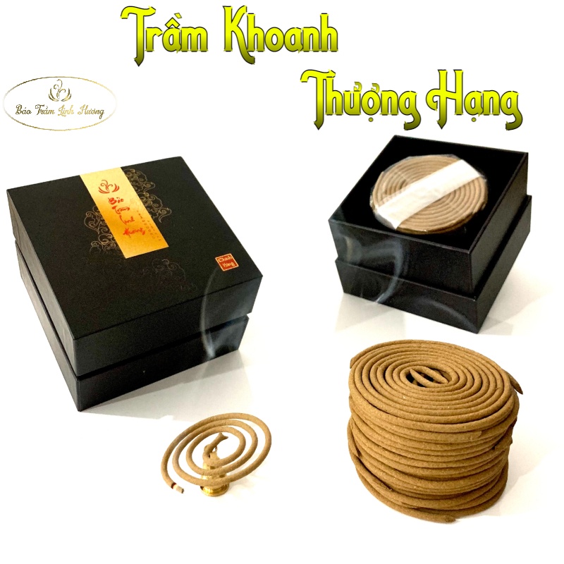 Nhang Khoanh Trầm Hương Quảng Nam - Hương Vòng Thơm Tự Nhiên Cao Cấp - Đồ Thờ Cúng Phong Thủy Xông Nhà Thiền Định Yoga