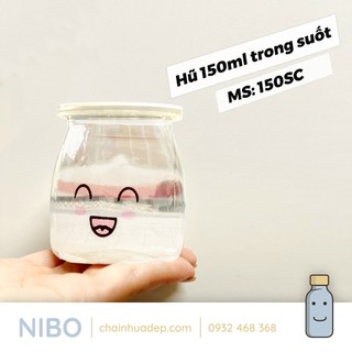 Hũ sữa chua nhựa PET trong suốt 150ml