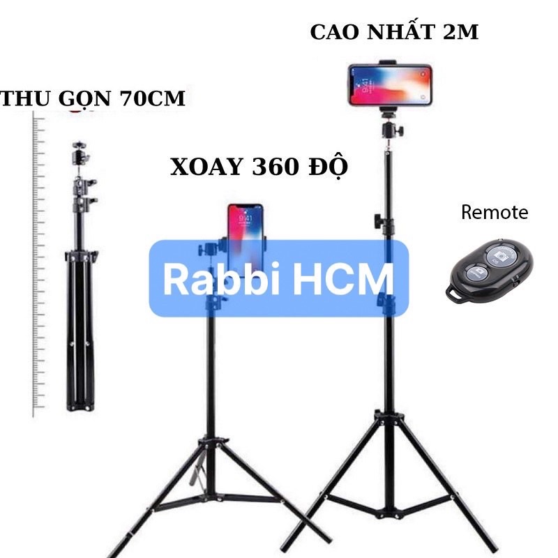 Gậy livestream đỡ điện thoại 3 chân bằng sắt dài 2m1 Linco Zenith 8806