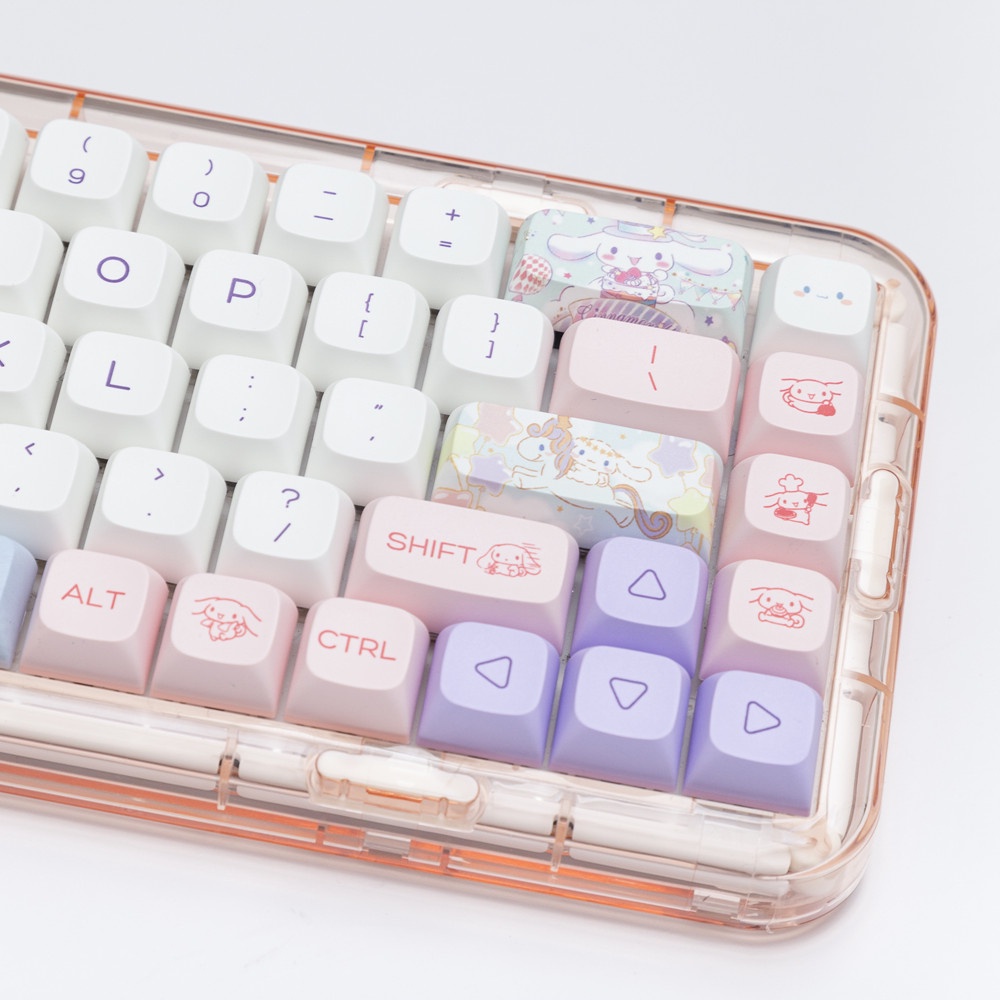 144 Phím Cinnamoroll Keycaps XDA Profile anime dễ thương PBT Dye Sub Bàn phím cơ học Keycap