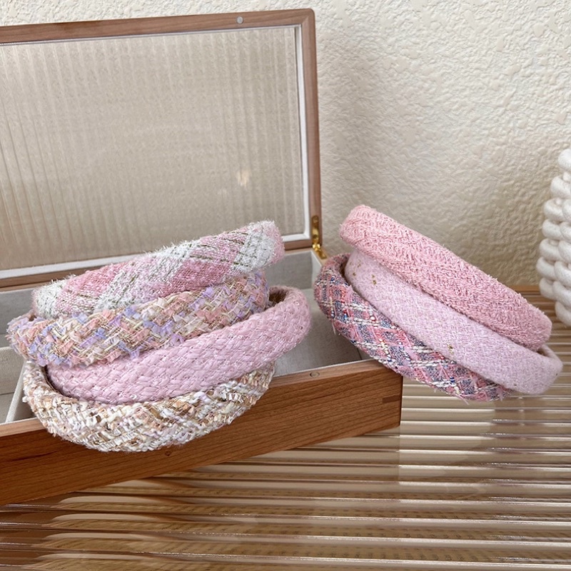 Bờm vải dạ xước phong cách Hàn Quốc