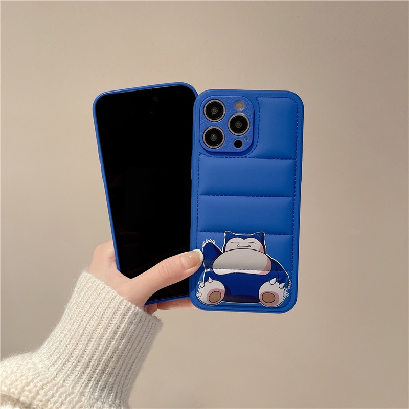 Ốp Điện Thoại Họa Tiết Hoạt Hình Pikachu Snorlax Down Cho iphone 14 Pro MAX / 14 Plus / 13 Pro MAX / 12 Pro / 12 Pro MAX 11 Pro XS MAX XR