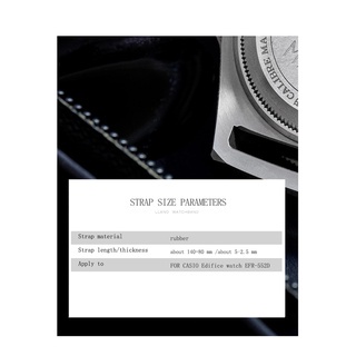 Dây Đeo Cao Su Cho Đồng Hồ Casio Edifice Series EF-552 EF-552D-1A EF-552D-1Avuff Casio EF550