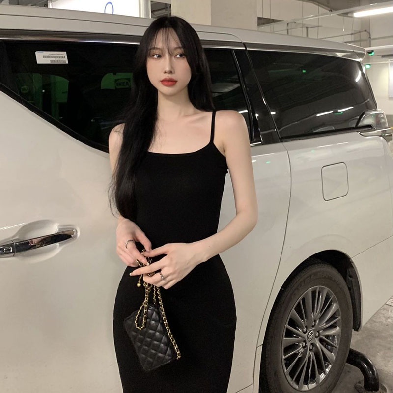 IELGY IELGY Đầm Đuôi Cá Không Tay Dáng Dài Thời Trang Dành Cho Nữ