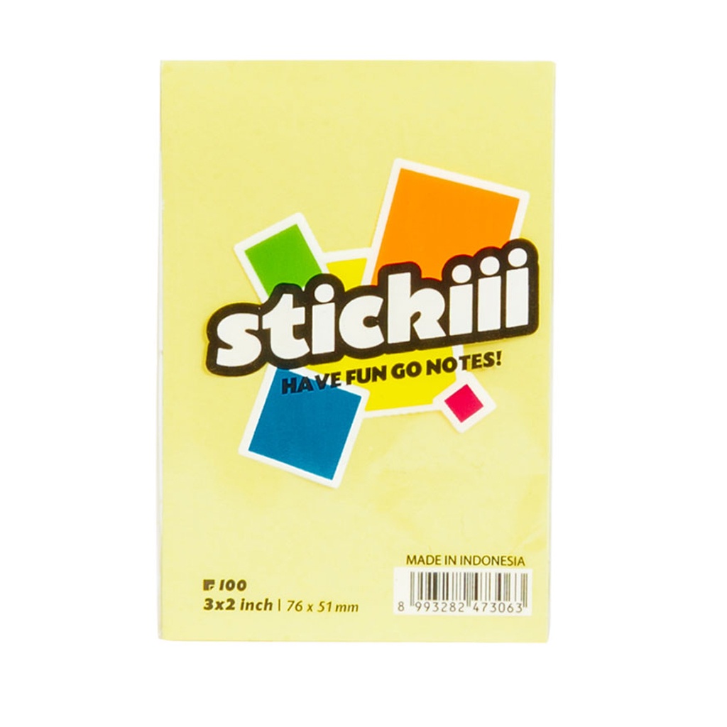 Giấy nhắn Stickiii, note Nice 2x1.5,3x2,3x3,3x4,3x5 100 tờ/tập