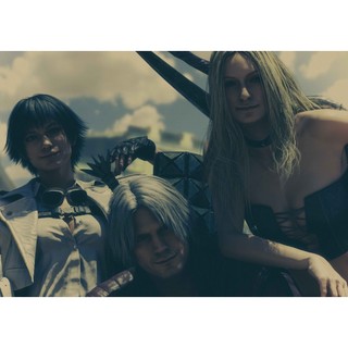 Poster game devil may cry 5 phong cách retro